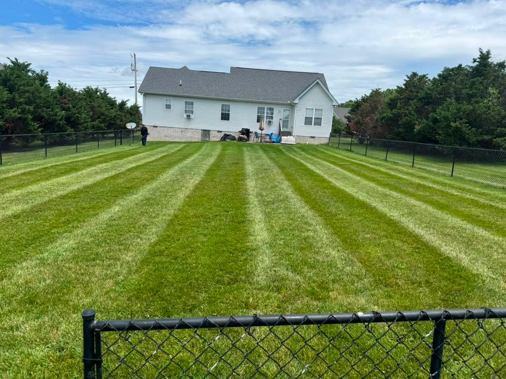 Clean lawn finish after mowing